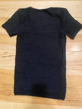 Wolford Black Short Sleeved Stretch Top size L